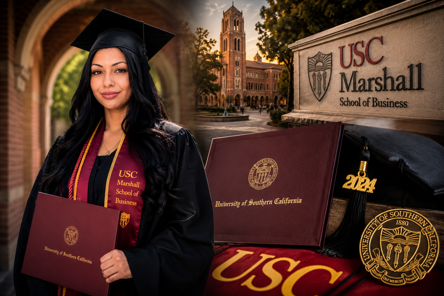 Jasmine Bahremand at her USC graduation